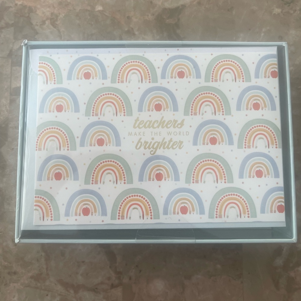 Teachers make the world brighter 12 thank you notes